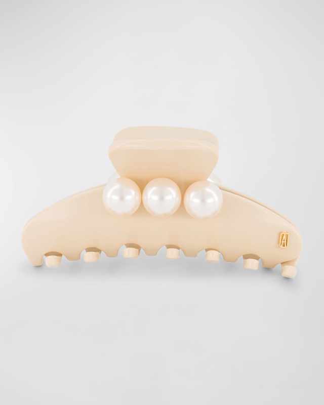 Pearly-Trio Acetate Claw Clip